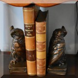 D64. Owl bookends. Signed OKC 2011. 6”h - $28